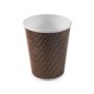 Preview: 50 Stk. Coffee to go Kaffeebecher Ripple Cup 300 ml braun lila